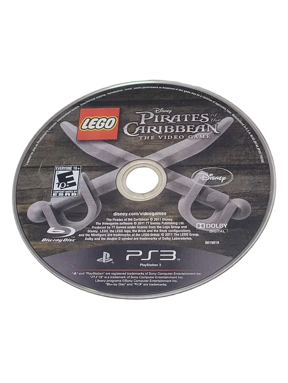 Lego Pirates of the Caribbean PlayStation 3 PS3 Disc Only